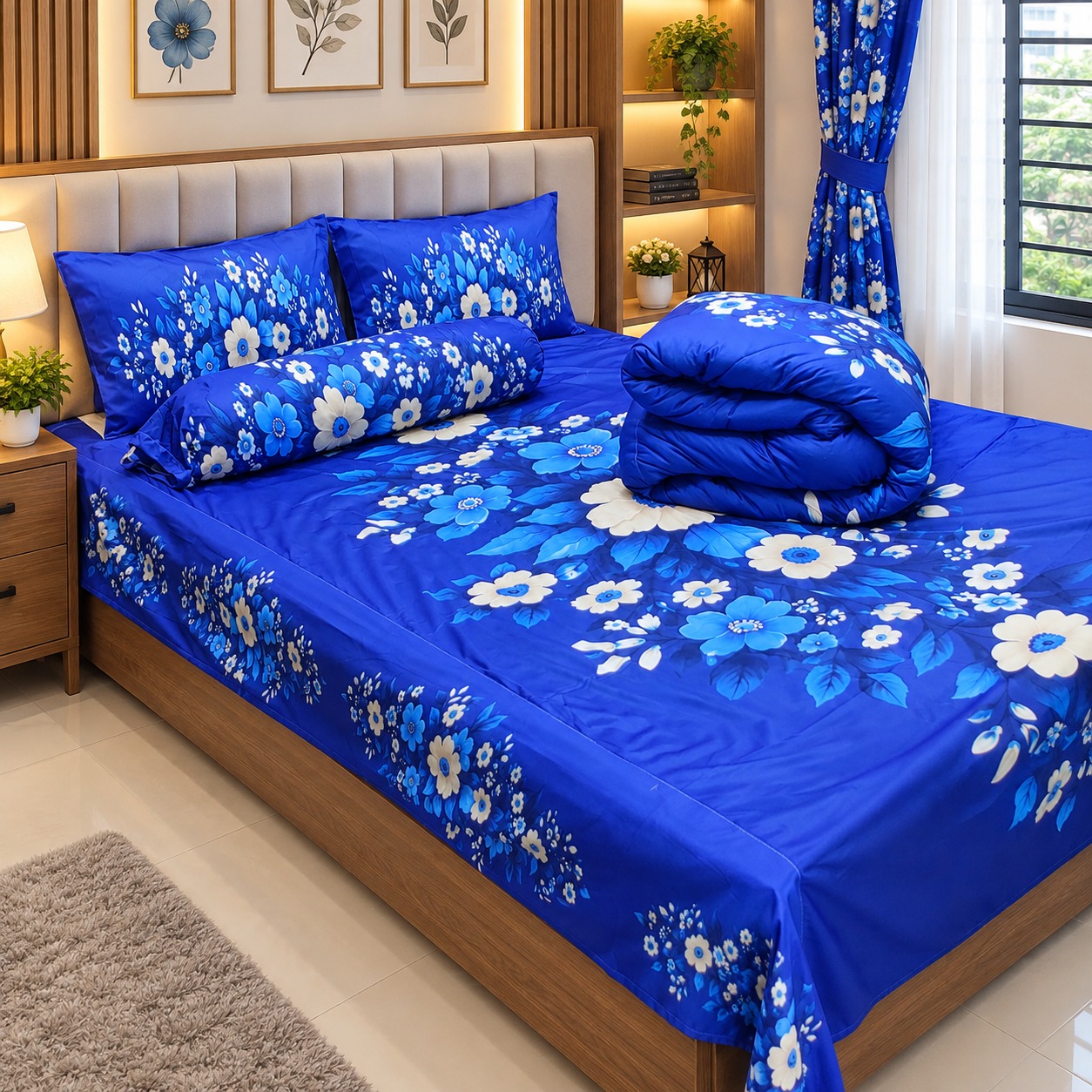 5 Pieces 3D Print Comforter Set