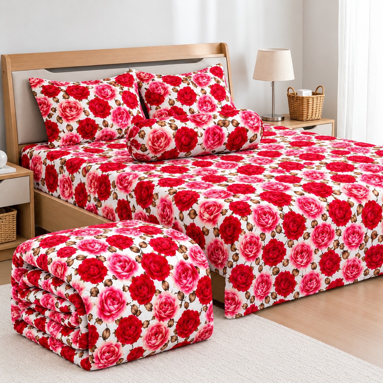 5 Pieces 3D Print Comforter Set