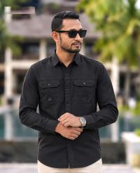 Premium Kaiser Cotton Double Pocket Shirt