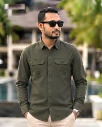 Premium Kaiser Cotton Double Pocket Shirt