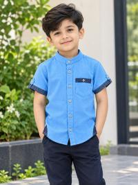 Boys Half Sleeve Cotton Shirt