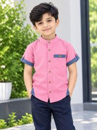 Boys Half Sleeve Cotton Shirt