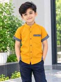 Boys Half Sleeve Cotton Shirt