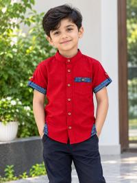 Boys Half Sleeve Cotton Shirt