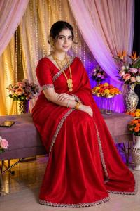 Indian Tuba Lama Silk saree
