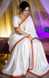 Indian Tuba Lama Silk saree