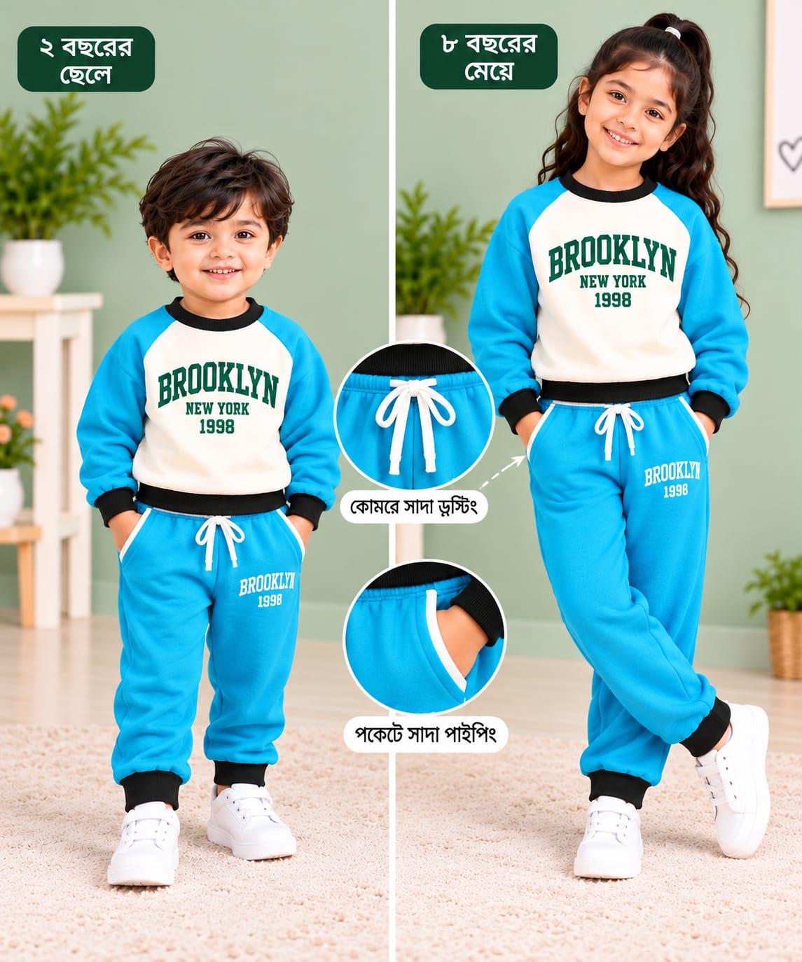 Kids Stylish Sweatshirt Set