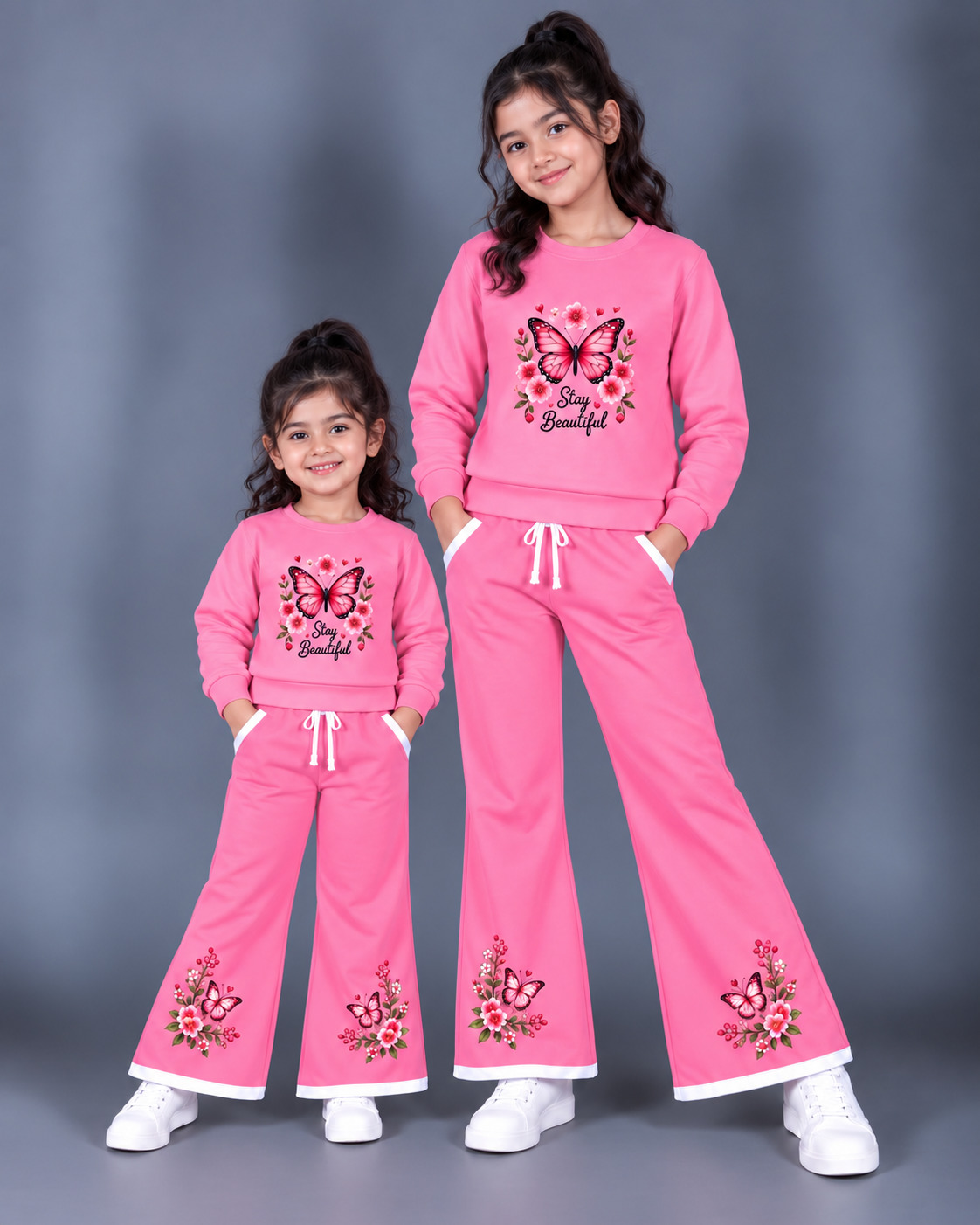 Girls Stylish Sweatshirt Set