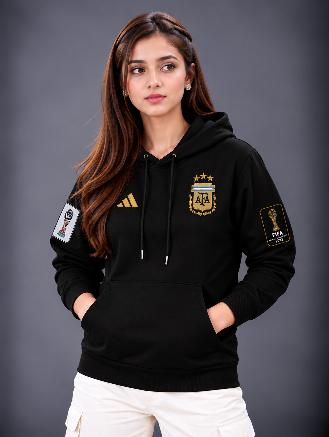 Premium Stylish Ladies World Cup Hoodie