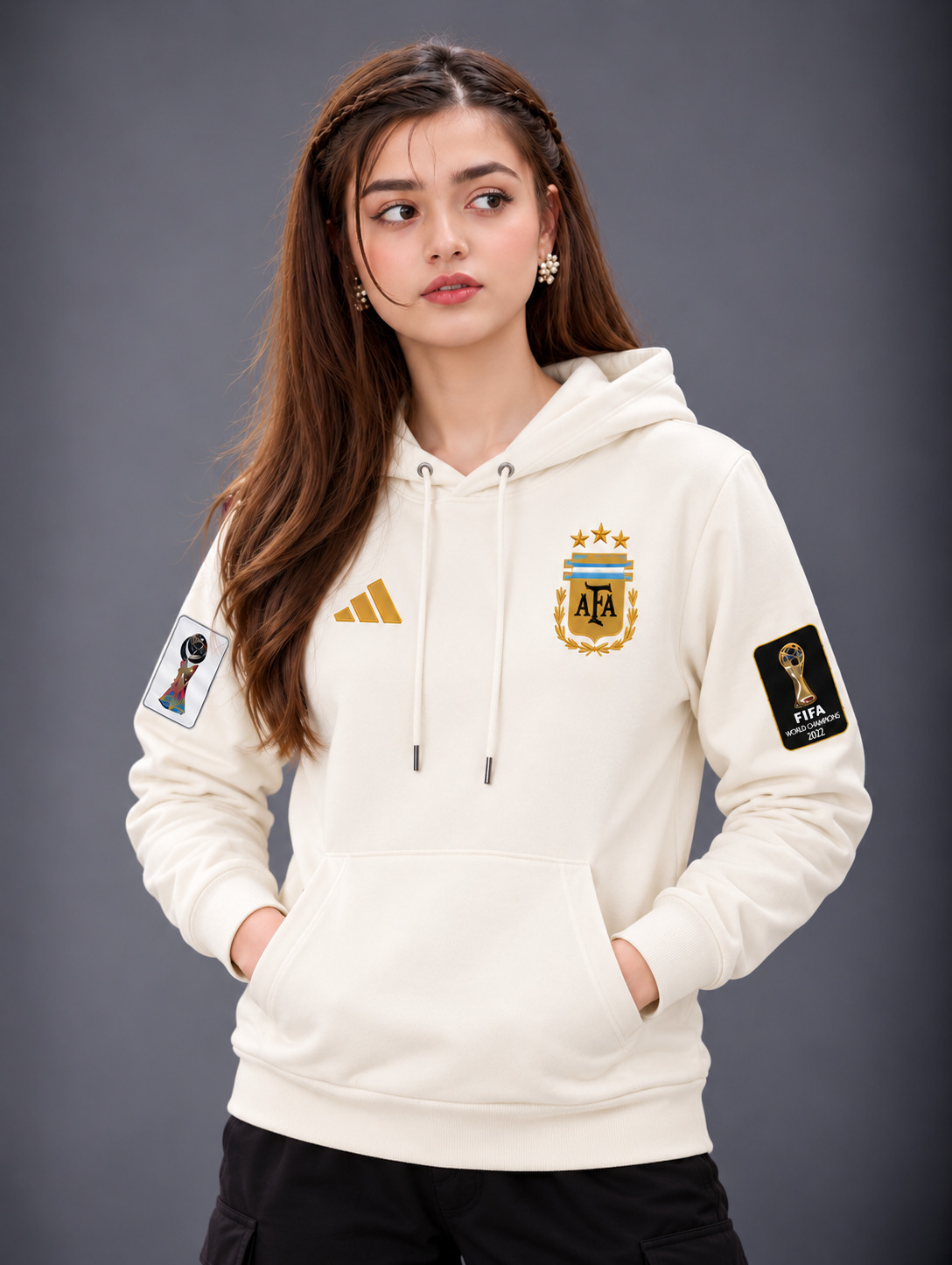 Premium Stylish Ladies World Cup Hoodie