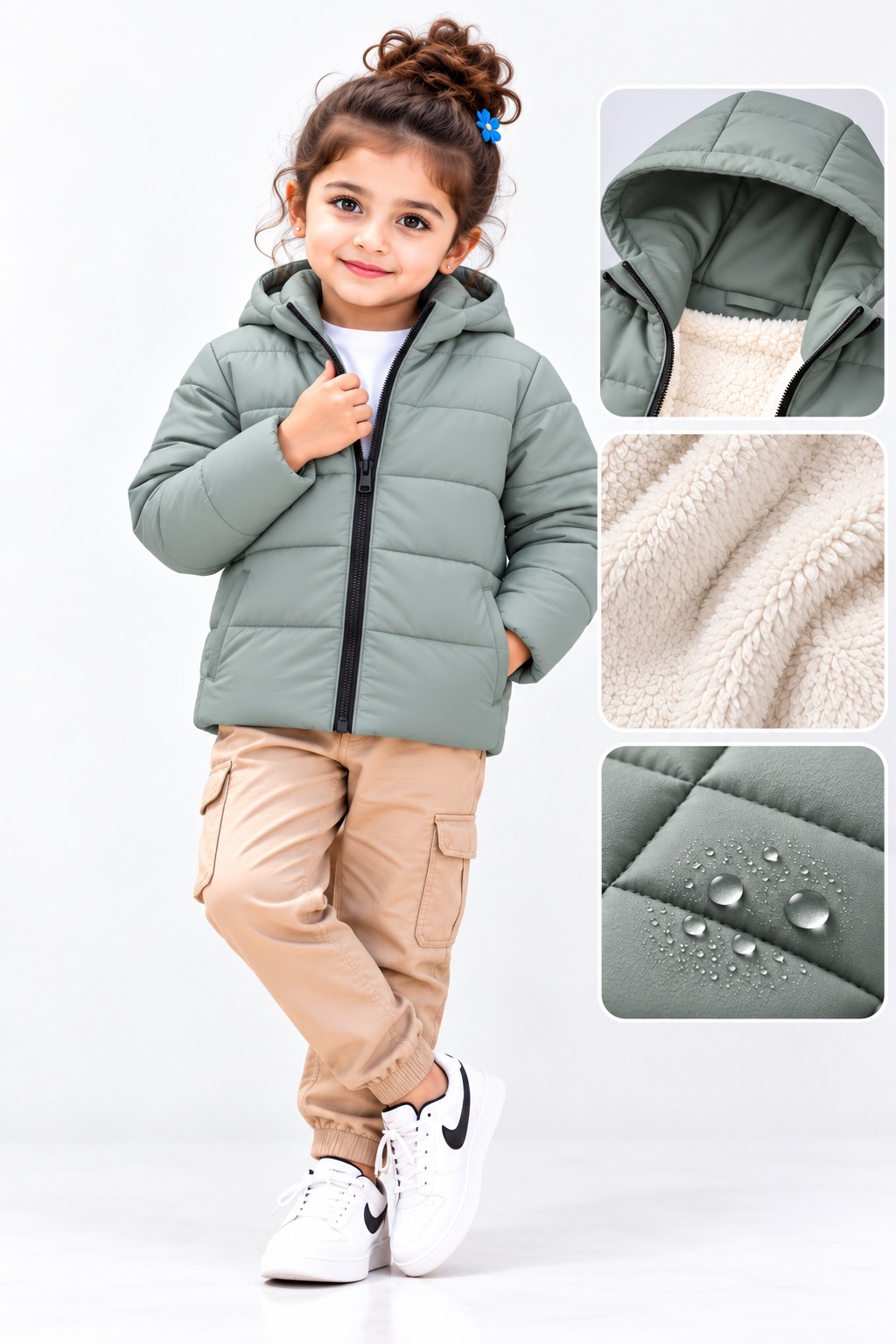 Premium Kids Sherpa Padding Jacket