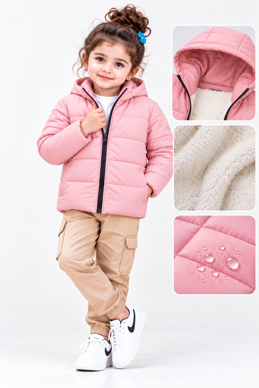 Premium Kids Sherpa Padding Jacket