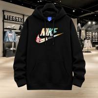 Stylish Solid Printed Cotton Hoodie