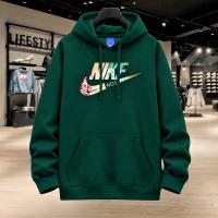 Stylish Solid Printed Cotton Hoodie