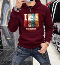 Stylish Solid Printed Cotton Hoodie