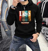 Stylish Solid Printed Cotton Hoodie
