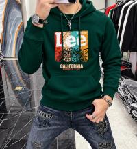 Stylish Solid Printed Cotton Hoodie