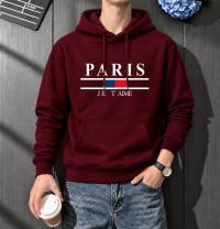 Stylish Solid Printed Cotton Hoodie