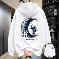 Stylish Solid Printed Cotton Hoodie