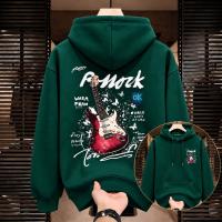 Stylish Solid Printed Cotton Hoodie