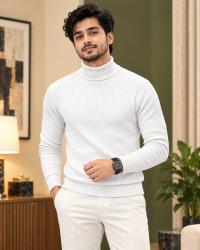 Premium Ribbed High Neck Sweater