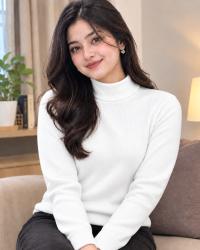 Premium Ribbed High Neck Sweater