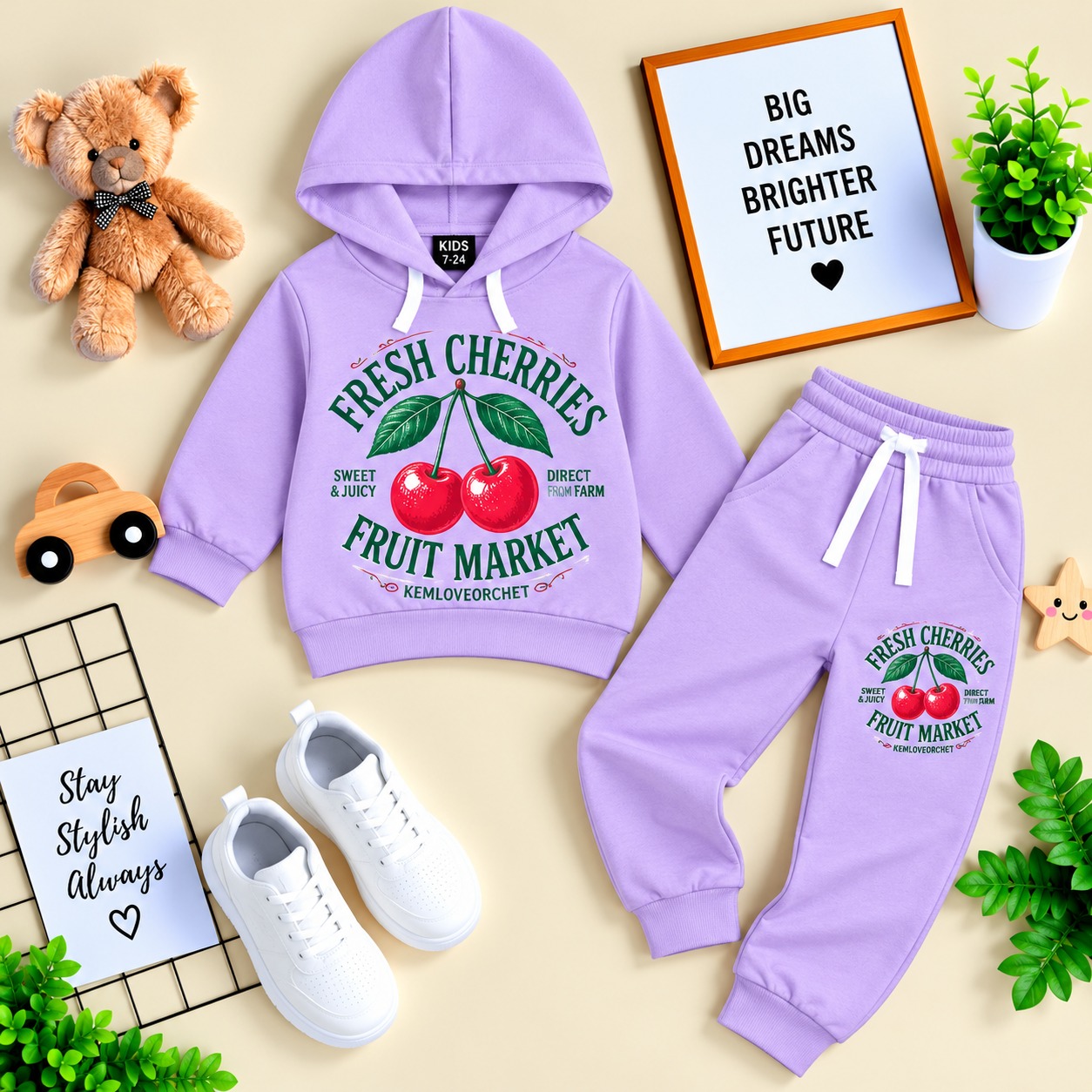 Stylish Kids Hoodie Set