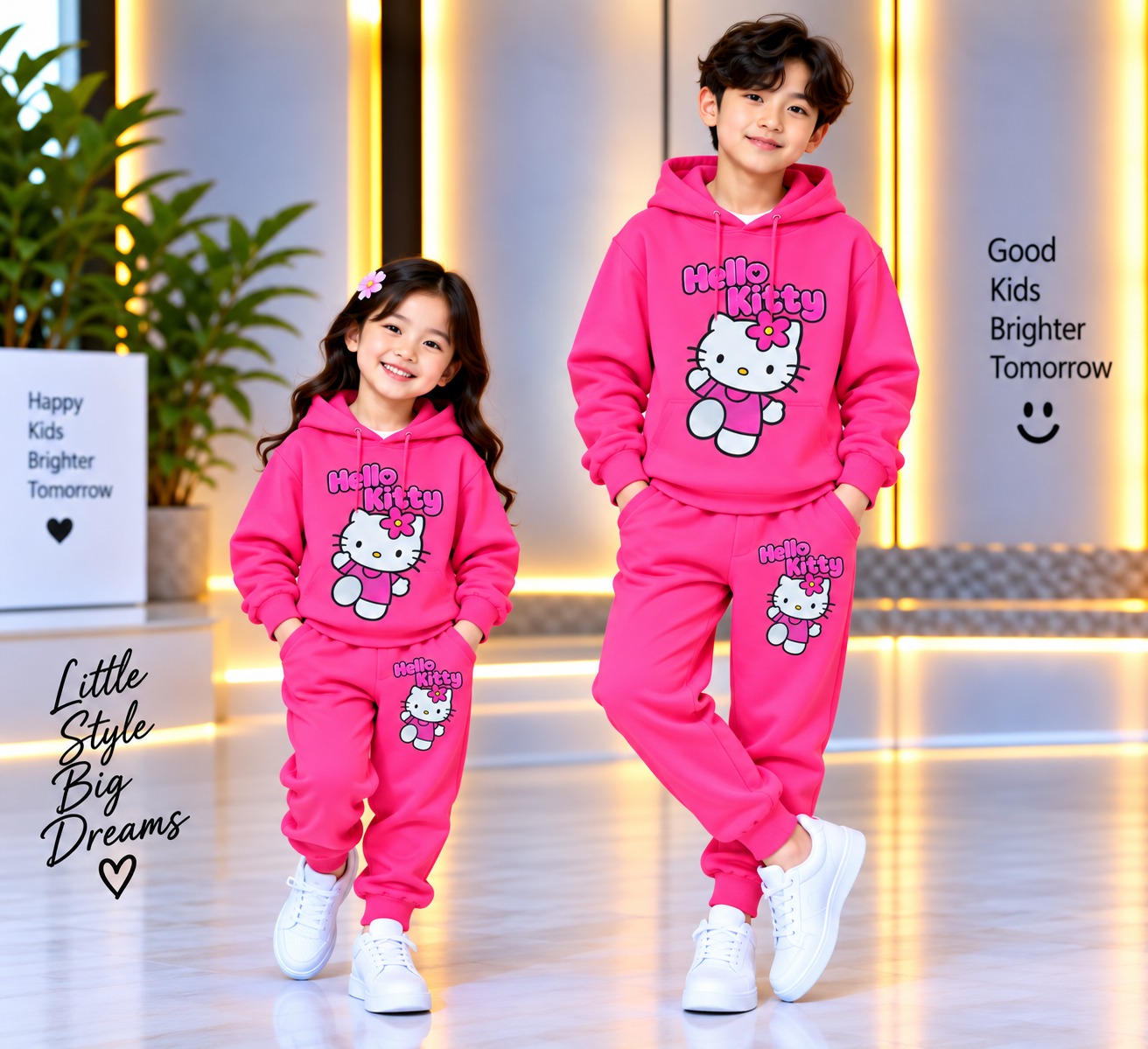 Stylish Kids Hoodie Set