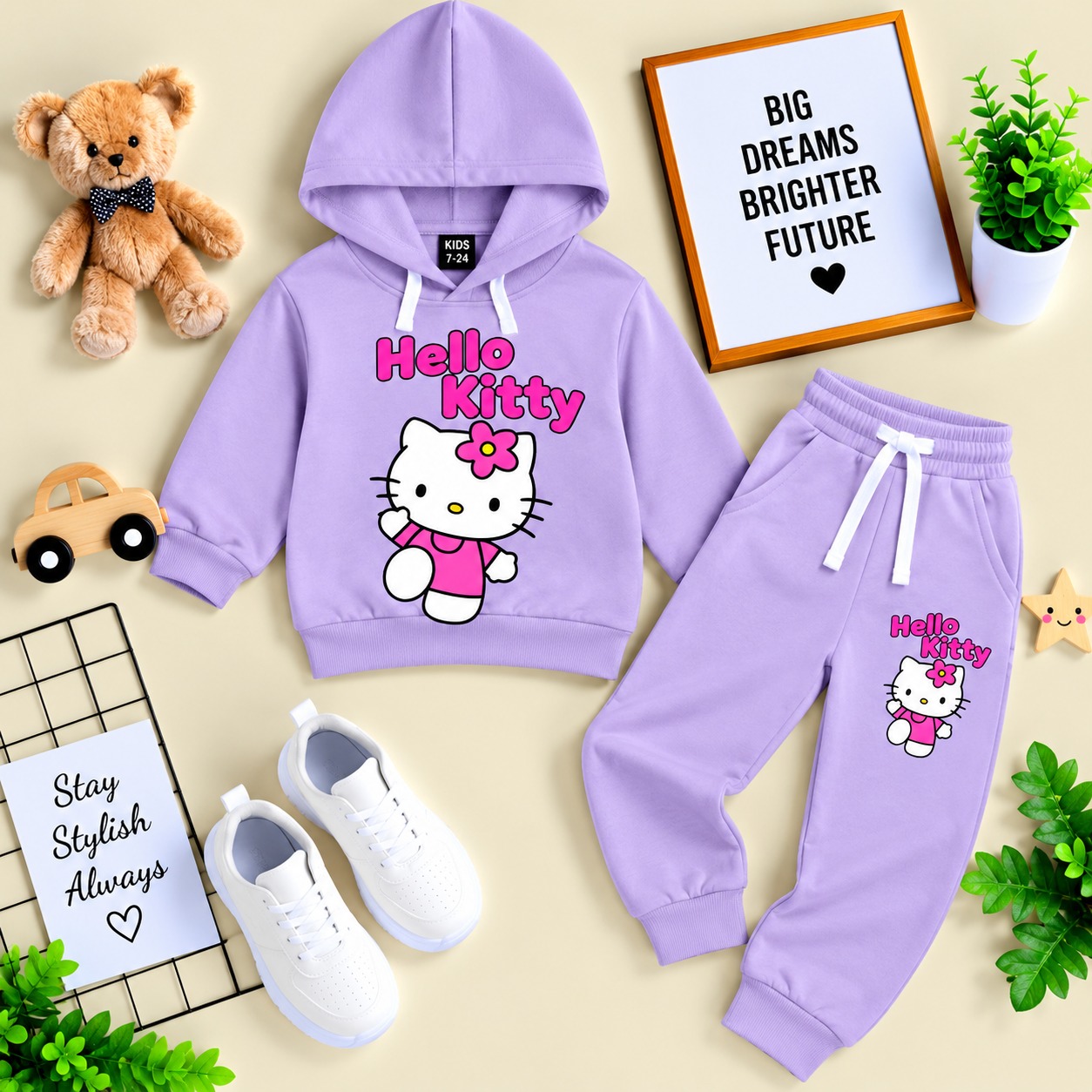 Stylish Kids Hoodie Set
