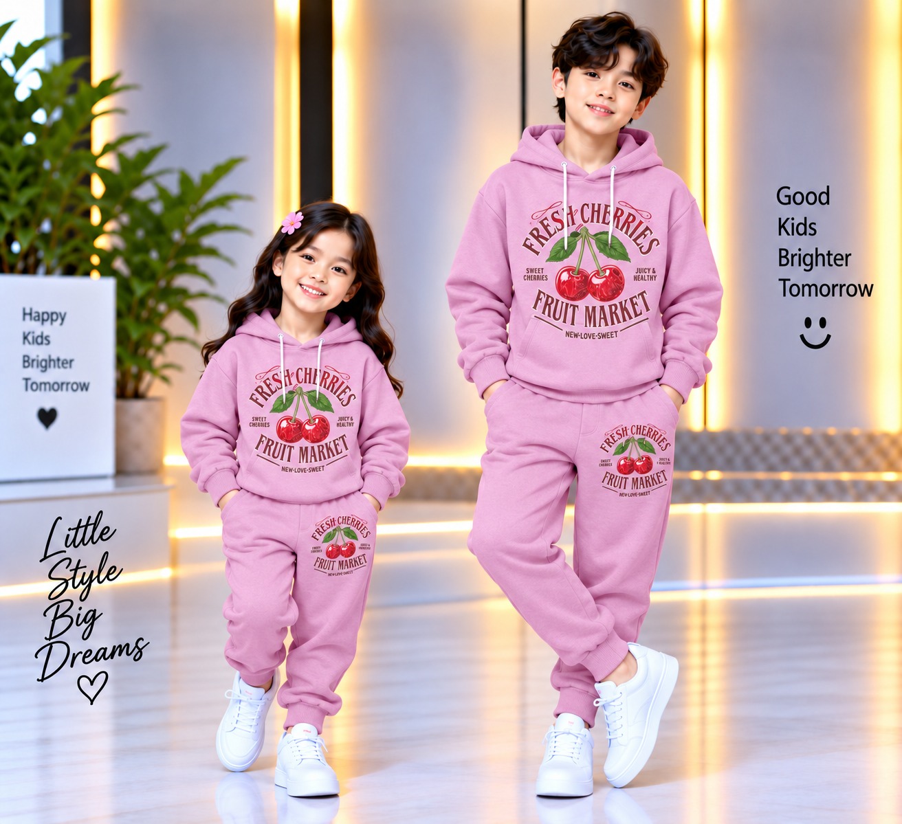 Stylish Kids Hoodie Set