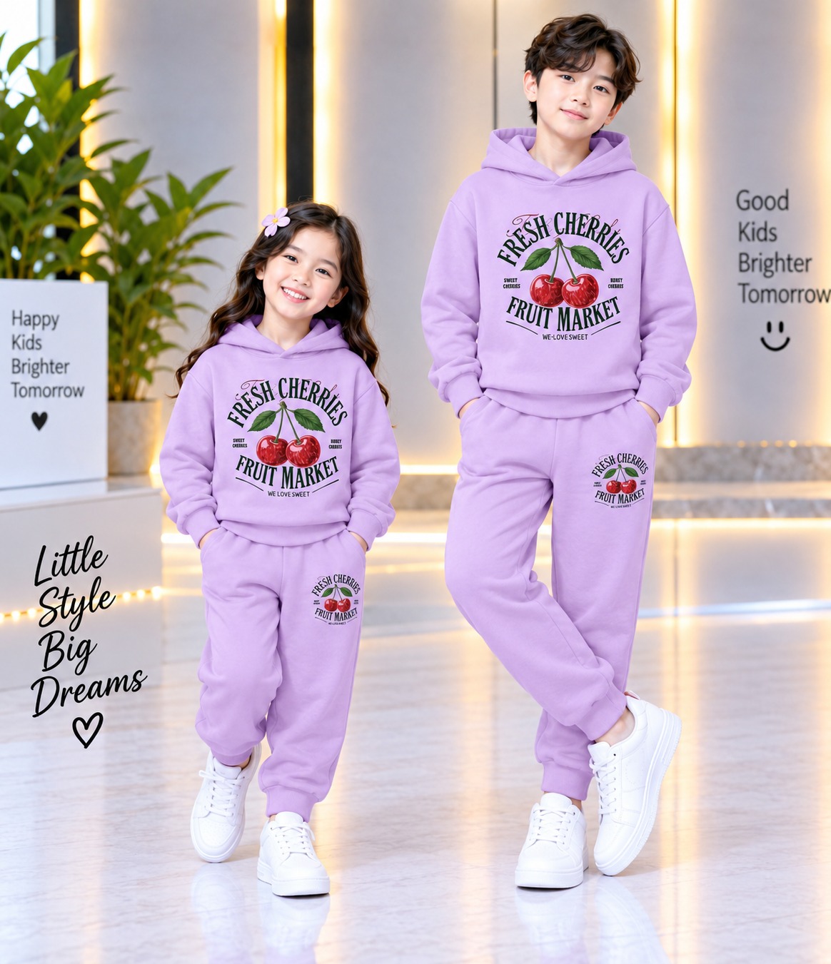 Stylish Kids Hoodie Set