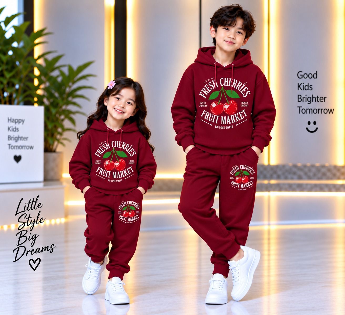 Stylish Kids Hoodie Set