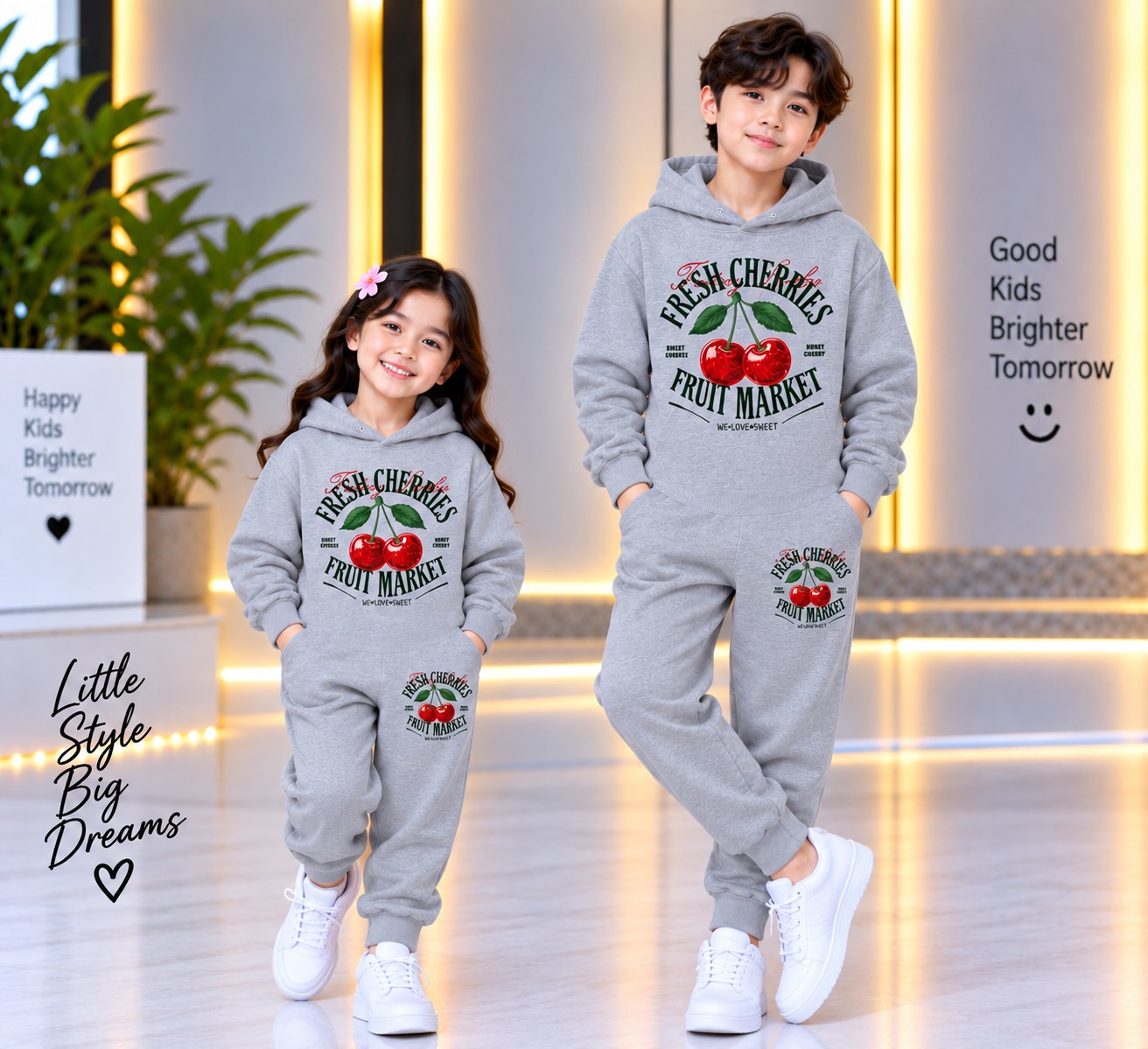 Stylish Kids Hoodie Set