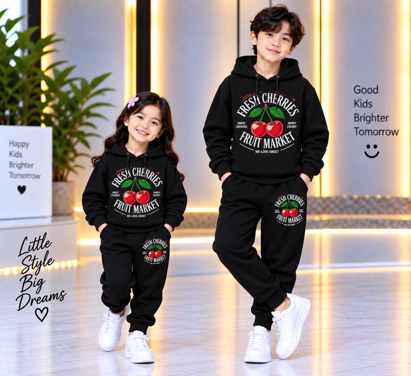 Stylish Kids Hoodie Set