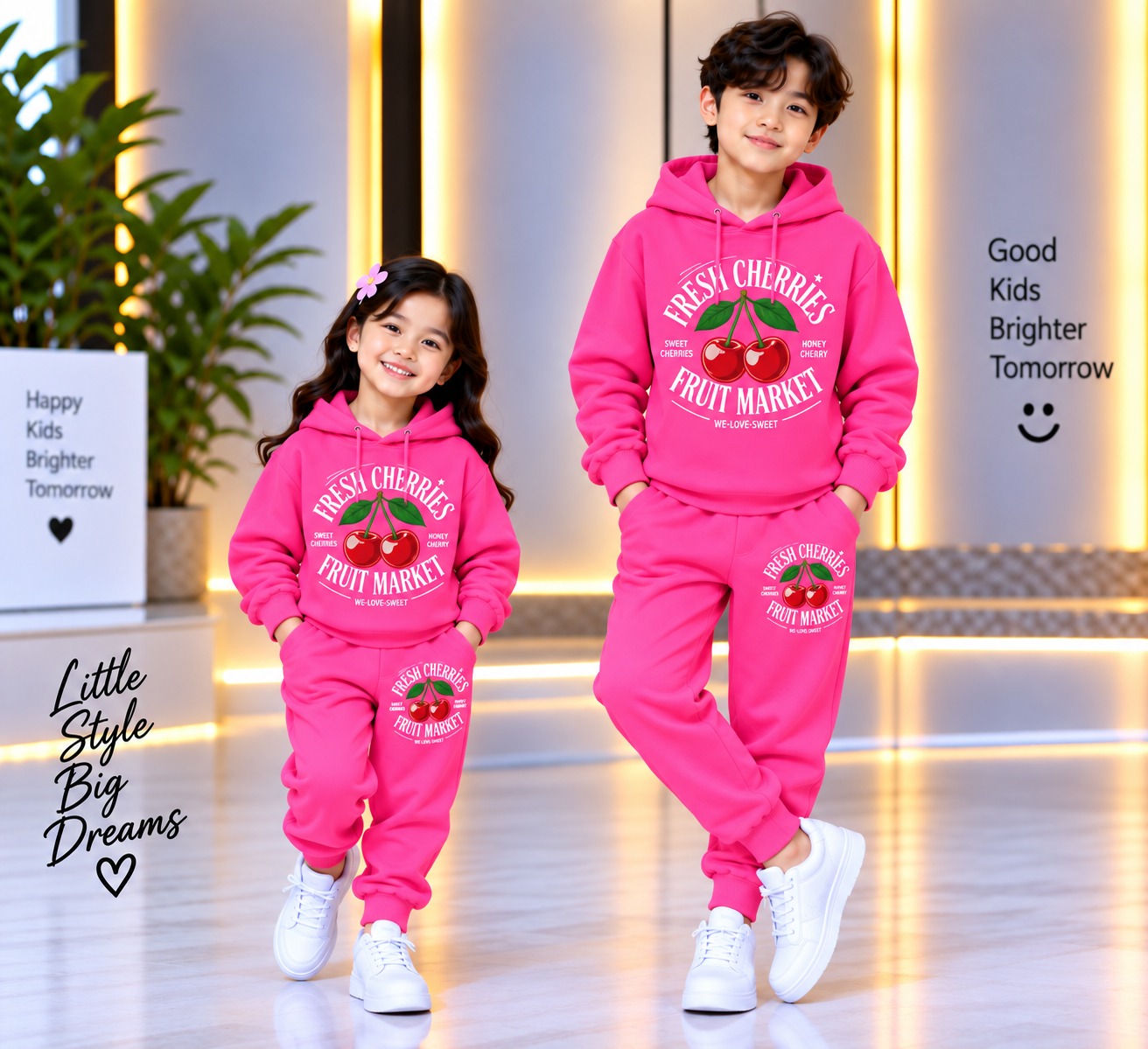 Stylish Kids Hoodie Set