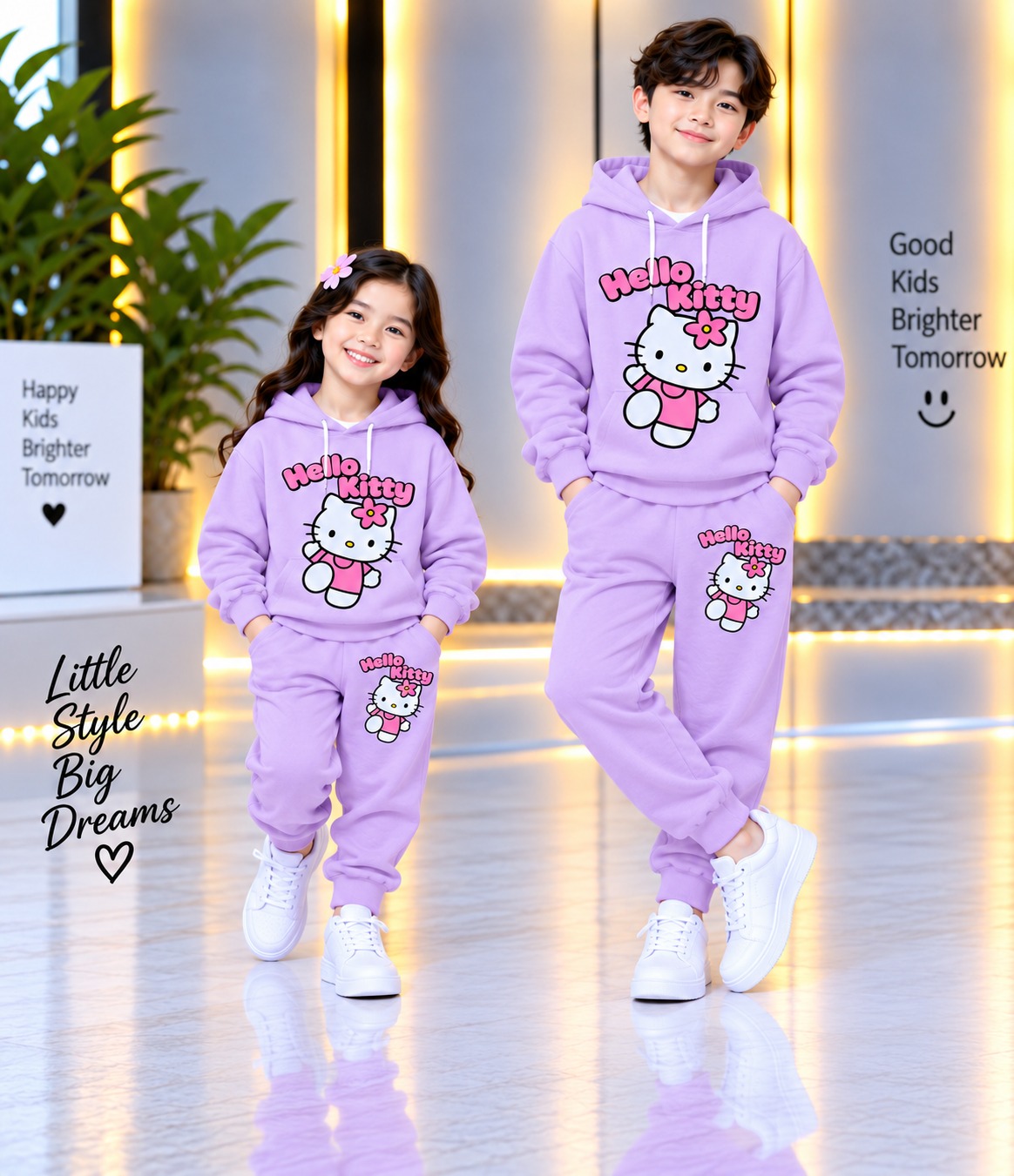 Stylish Kids Hoodie Set