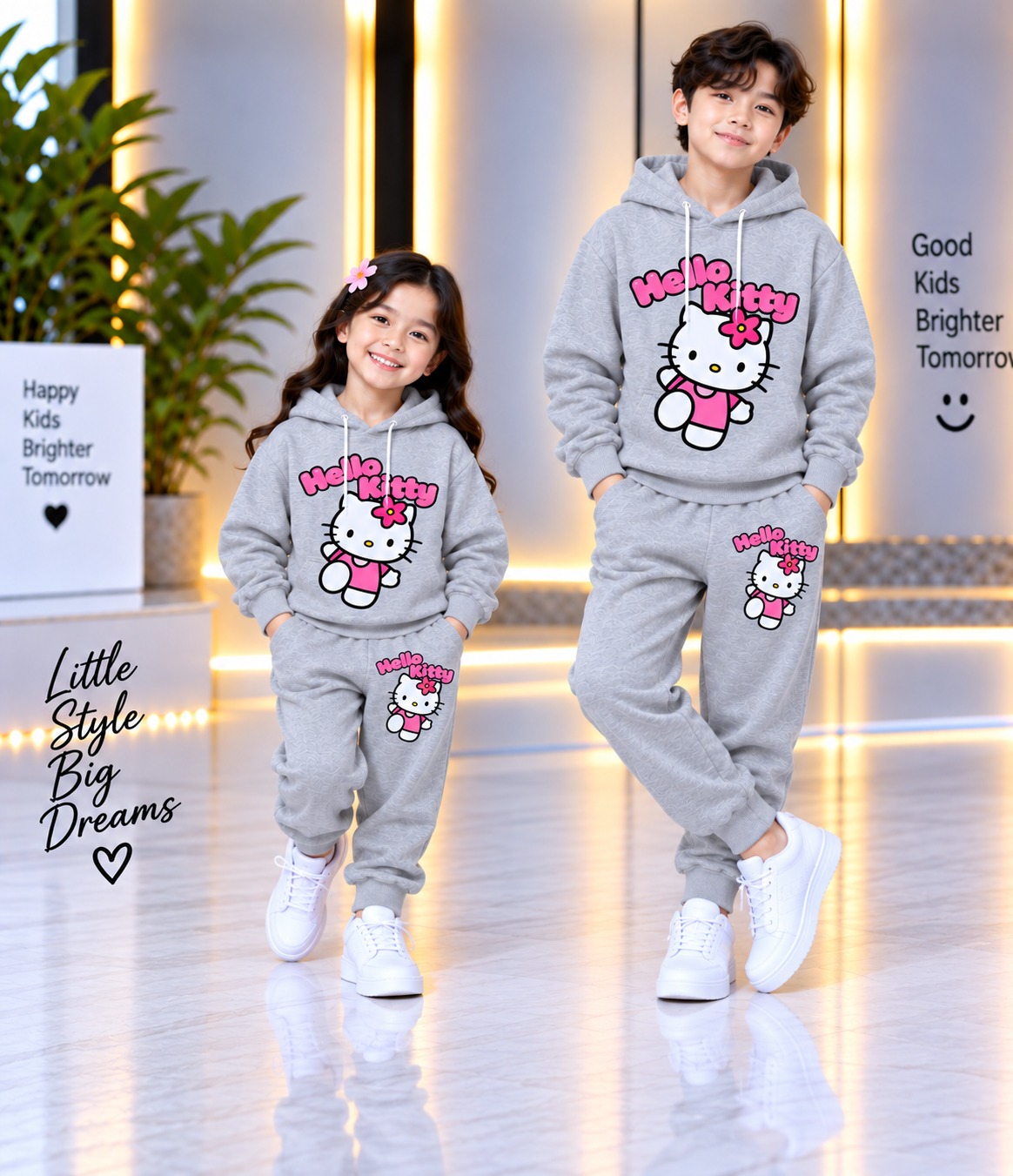 Stylish Kids Hoodie Set